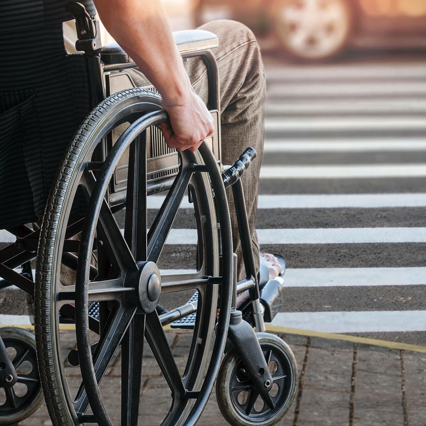 Wheelchair Crossing Roadway: Personal Injury Claim